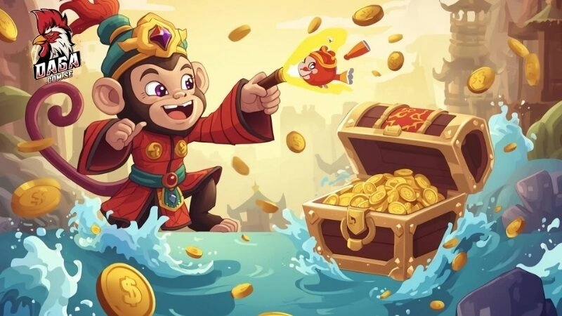 Đại Thánh Bắt Cá – Game Bắn Cá Tây Du Cực Đã Dễ Thắng 2 Combo càng dài số xu thưởng càng lớn dễ dàng nổ hũ